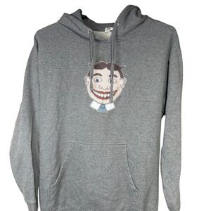 Asbury Park Tillie Face -Hoodie gray size large VTG retro